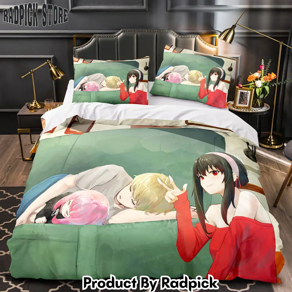 Spy x family bedding set quilt duvet cover bed sheet sets for kids gifts  rp0427710